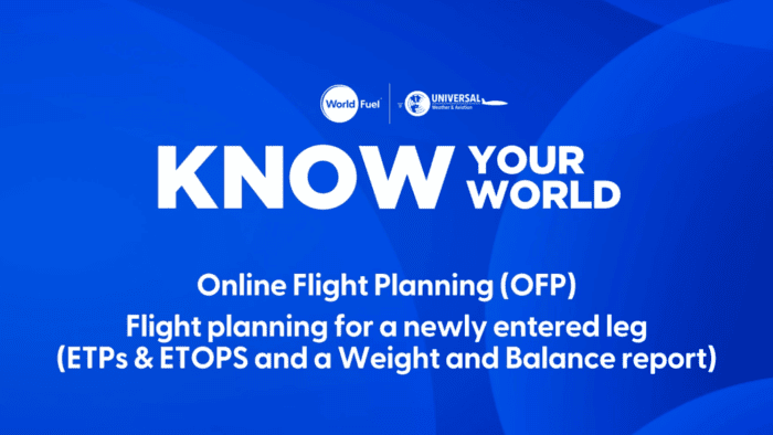Flight planning for a newly entered leg