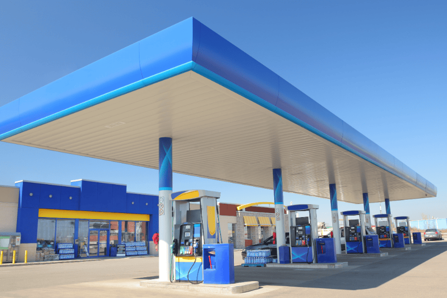 unbranded gas station