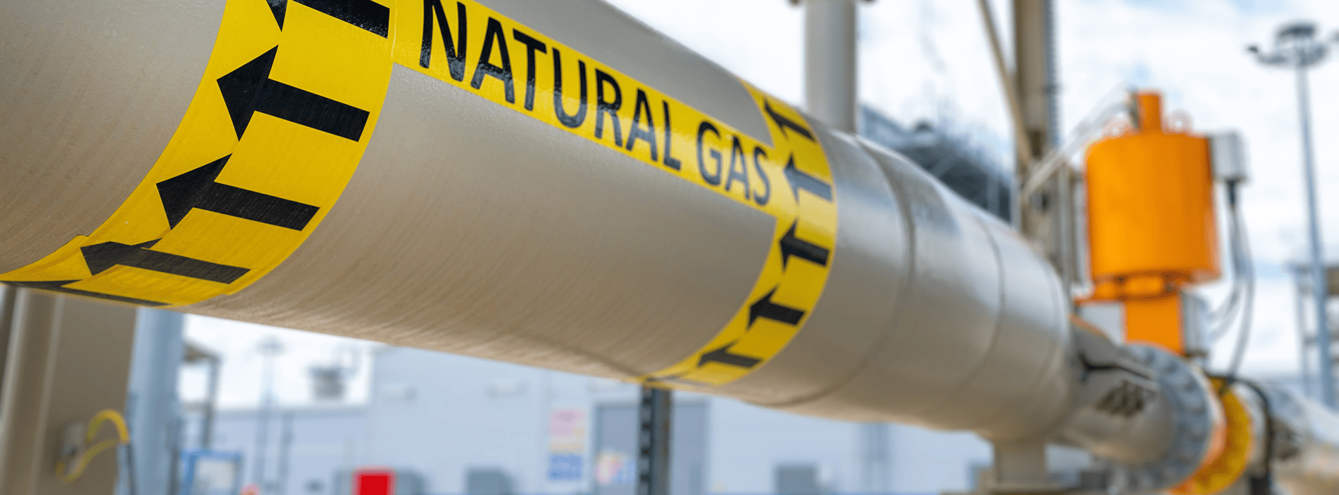 Pipeline marked for natural gas transport