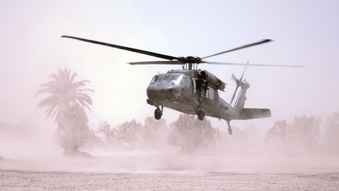 Helicopter landing