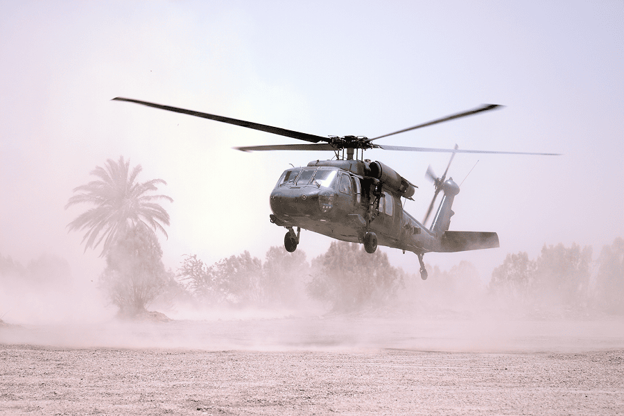Helicopter landing