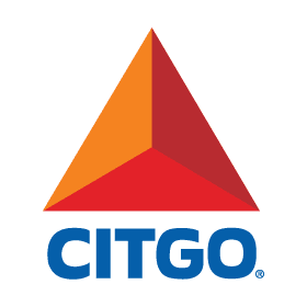 Colorful triangular logo with text
