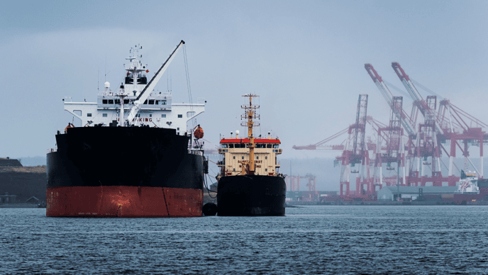 Tanker with Port
