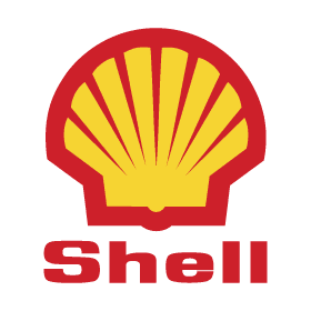 Red and yellow shell logo