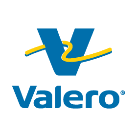 Valero logo with blue and yellow