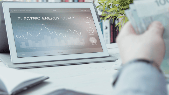 Electricity usage chart