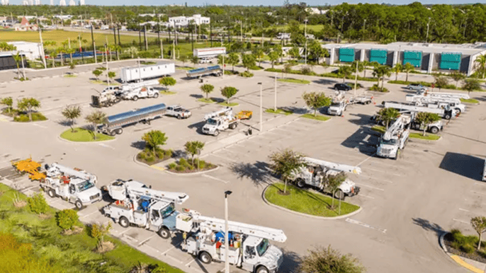 Tactical fuel distribution vehicles delivering emergency fuel to critical infrastructure