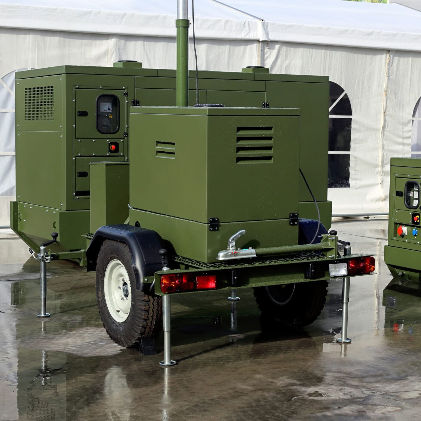 A military diesel power station designed to provide tactical or emergency electrical energy